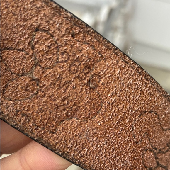 Stetson Black and Brown Leather Belt with Silver Buckle - Picture 10 of 10